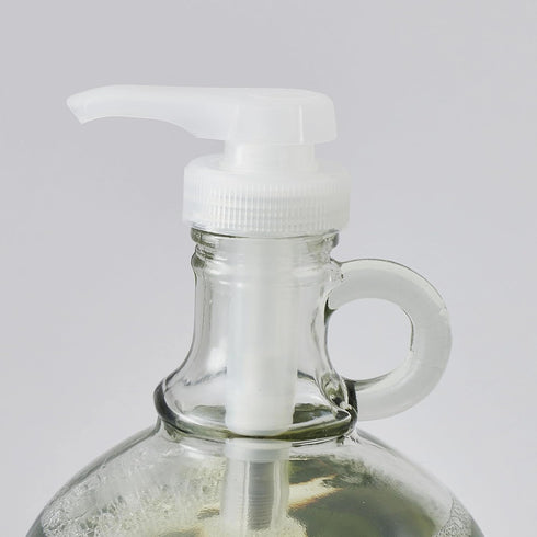 Generic 128 oz 4-Piece Set fl Laundry Detergent Dispenser - BPA-Free Leak-Proof Easy-Pour Containers, Clear & White