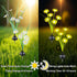 L LAMPOP (2-Pack, 12 Solar Outdoor Lights LEDs), Solar Garden Lighting, Outdoor Decorations, Daisy Light for Backyard