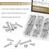 58 Pieces 304 Stainless Steel Machine Screws Nuts Assortment Kit, Phillips Pan Head, Fully Machine Thread