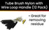 Hot Max 26207-12 Tube Brush Nylon 8-1/2" x 1/2" with Wire Loop Handle (12 Pack)