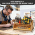 ValuXpro Bamboo Screwdriver Organizer - Tool Storage Organizer Workbench Desktop Rack - Hand Piler Tools Storage Holder