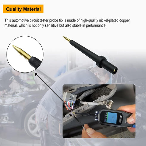 4Mm 3 (PPTK0024-1),Use PPTK0024 1pcs) ZIBOO Banana Jack Tip Black for Autel Circuit Tester Power Circuit Probe (ZIBOO