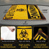 dingleiever Warning Biohazard Hazard Sign, Novelty METAL Sign