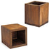 MyGift Set of 2 Natural Grain Wood Desktop Pen Holder, Pencil Holder Cup, Office Desk Organizer