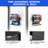 Black Magnetic Dry Erase Marker Holder for Whiteboard, Acrylic Magnet Pen Holder Wall Mount, Black Magnetic Pencil