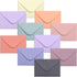 MATICAN 100-Count Mini Envelopes, Paper Business Card Envelopes in 10 Pastel Colors, 4 x 2.7 Inches