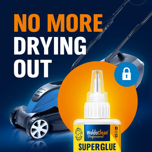 Super Glue for Plastic 25g - Instant Strength Waterproof, Heat-Resistant Clear Glue with Precise Nozzle