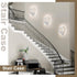K9 Buccleuch LED Crystal Wall Sconce, Bright Adjustable Color Wall Sconce Light Fixture Stainless Steel White Crystal