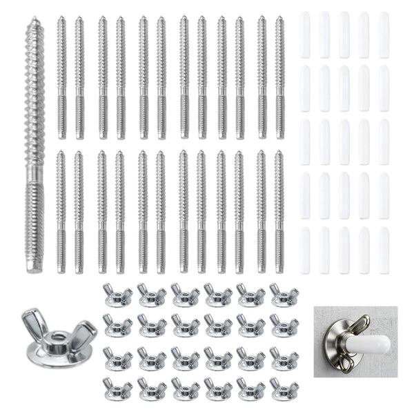 CNQLIS 25 Set 1/4"-20 x 2-1/4" Hurricane Anchoring Kit Hurricane Hardware Anchoring Set
