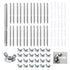 CNQLIS 25 Set 1/4"-20 x 2-1/4" Hurricane Anchoring Kit Hurricane Hardware Anchoring Set