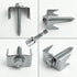 COZYMO 100 1.6 Inch (100 Pack) Pcs Fence Staples for Wire Fencing, Galvanized Steel Fasteners with Hex Socket, Reusable