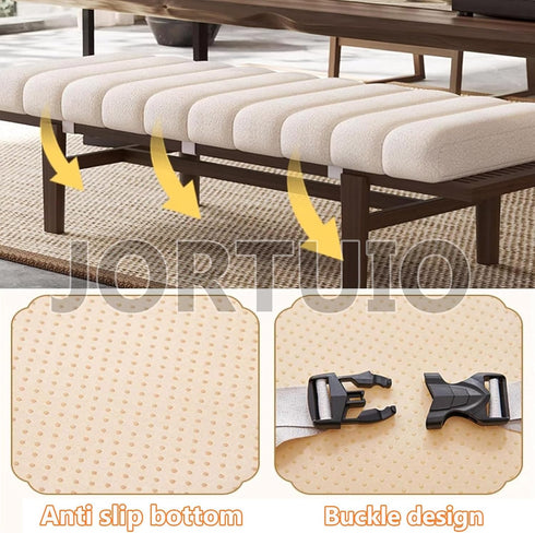 ZEaink Covers,4.5cm Tea,80x35x4.5cm) Bench Cushion Indoor Outdoor Furniture Window Seat Cushions Bay Window Cushion