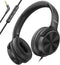 Cowyawn Over Ear Headphones Wired, 3.5mm Foldable Wired Headphones with Microphone, Volume