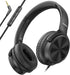 Cowyawn Over Ear Headphones Wired, 3.5mm Foldable Wired Headphones with Microphone, Volume