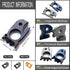 EDC Pry Bar with Bottle Opener Wrench Titanium Prybar Multi Tool Shark Pocket Crowbar - Your Versatile Companion