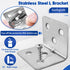 36PCS 216PCS Stainless Steel L Brackets for Shelves with Screws, Goihgioh Metal L Brackets for Wood Small Corner