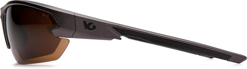 Venture Gear Tactical Semtex 2.0 Safety Shooting Glasses, Gun Metal Frame, Bronze Anti-Fog Lens