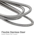 Flexible Long Drain Brush, 67 inch Stainless Steel, Double Elastic Ended Nylon Cleaner Hose Tube Pipe Brush, 2 Pcs of 8