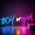 Boy or Girl Neon Signs for Wall Decor,Boy or Girl Led Neon