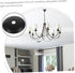 2.36 Inch Pack 6 Holibanna Chandelier Ceiling Canopy Metal Base Plate Vintage Style Pendant Light Cover for Indoor