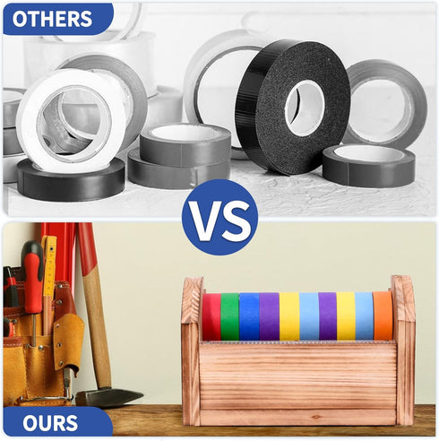 Wood Craft Masking Tape Dispenser for Kids, Multi Roll Tape Holder and Cutter for Gift Wrapping