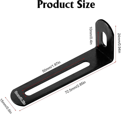 GTILE 20 90 40Pcs Pairs Adjustable Right Angle Brackets Metal L Bracke, Heavy Duty Degree Corner Fastener Brace Support