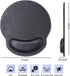 Ergonomic Mouse Pad with Wrist Support, PU Leather Mousepad for Laptop, Non Slip Rubber Base