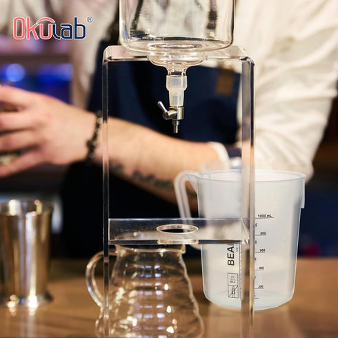 3 Pcs Plastic Beaker Set, 1000ml (33.8oz) Black Graduated Beakers with Dump Spout for Mixing and Measuring