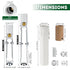 E12 Bulb (12-Pack/Ceramic Candelabra Light Socket,Length Adjustable Ceramic Socket for Chandelier Lighting,Candelabra