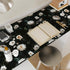 Black Floral Wallpaper Peel and Stick Vinyl for Cabinets, Waterproof Self-Adhesive Contact Paper for Kitchen Countertop
