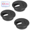 Black 1-3/8 Inch Desk Grommet Set, Cable Hole Cover & Wire Organizer for Desk Cord Management, 3Pcs