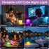 KEROVI 4-inch Dimmable 16 4 8 Dimming LED Cube Night Light for Kid, RGB Color Lighting Effect & Level Tesseract Cosmic