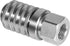 PD242 Series Quick Coupler with Female Pipe Thread, 1/8" Body Size, 1/4"-18 NPTF Thread Size, 2.12" Length
