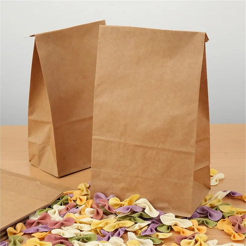 Dnyucen 25pcs Packaging Sourdough Bread Bags Paper Bags Bakery Cookies Sandwiches Takeaway Bag Candy Bag Bulk(L Kraft