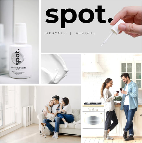 Touch Up Paint for Appliance, Porcelain, Sinks, Bathtubs, and Metal Surfaces, White Gloss, 1 Fl Oz