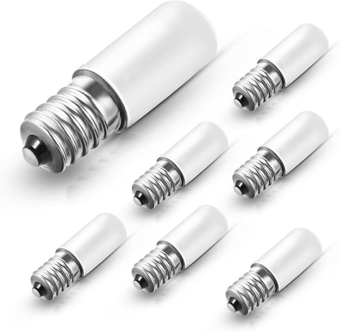 LOHAS LED C7 S6 Night Light Bulb, 15 Watt Equivalent (1.5W), Mini LED Candelabra E12 Base, 3000K, 6-Pack