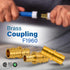 Pex-A 5/8" Straight Brass Coupling, Expansion Pex F1960 Coupler 5/8 Inch No Lead Brass, For Use in Pex-A-Tubing Connection (Pack of 5) by Supply Giant