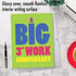 NobleWorks Big 3rd Work Anniversary Card, Jumbo 8.5 x 11 Notecard for 3 Year Employee w/Envelope for Men, Women