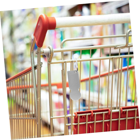 DOITOOL Stainless Steel Shopping Trolley Keychain Token Creative Heat Transfer Opener for Supermarket Carts Blank