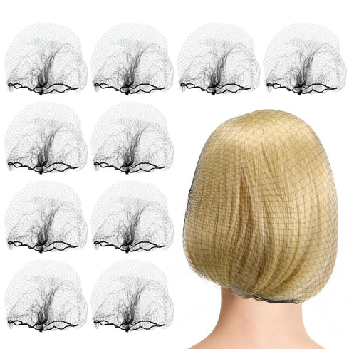300Pcs Invisible Elastic Hair Nets Mesh Caps for Ballet Medical Lab Food Service Industrial Use Comfortable Secure Fit