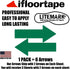 LiteMark Large Arrow Stickers 651, Durable Gloss Finish Green Arrow Decal, Pack of 6
