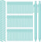 Teling 100 Pcs Ballpoint Pens, Retractable Comfortable Writing Pens in Medium Point 1.0 mm for Office Supplies