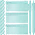 Teling 100 Pcs Ballpoint Pens, Retractable Comfortable Writing Pens in Medium Point 1.0 mm for Office Supplies