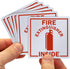 SmartSign Fire Extinguisher Inside Stickers | 2.75" x 2.75" Engineer Grade Reflective Labels, Pack of 6