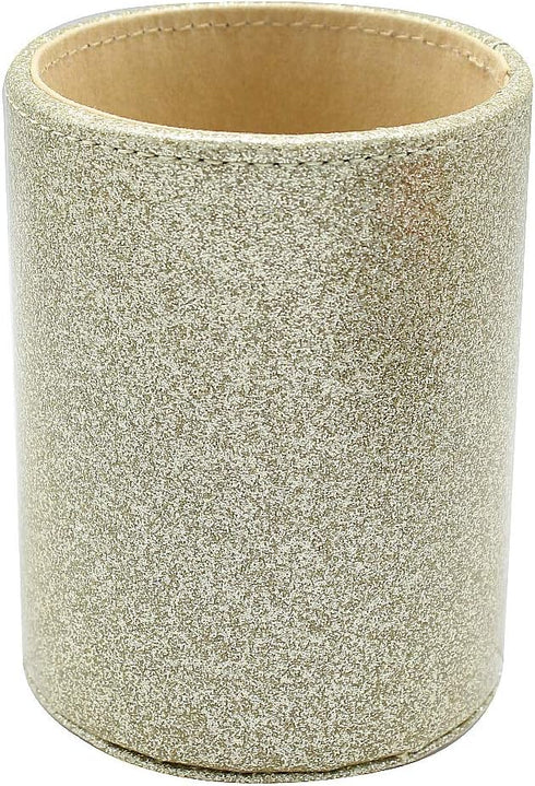 Glitter Bling Pen Holder, Multi-Functional Makeup Brush Holder, Gift for Office Classroom Home (Gold)