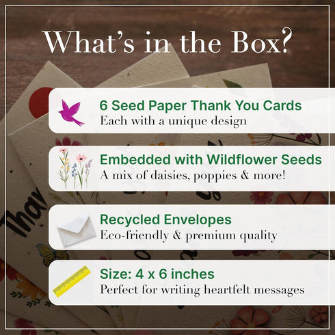 Eco-Friendly Parent Seed Paper Thank You Card