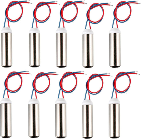 BOJACK 10PCS 7x25mm DC Coreless Motor, Built-in Vibration Waterproof, 1.5-3v, 8000-16000RPM Motor for Electric