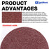 Linkiblock 150Pcs 2 inch Set 80 R-Type Quick Change Aluminum Oxide Surface Conditioning Sanding Discs Grit with Adapter