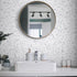 Decoroom Granite Contact Paper, 17.7 in X 118 in Waterproof Self Adhesive White Marble Wallpaper for Kitchen Countertops