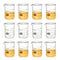 ULAB Heavy Duty Glass Beakers, 12pcs, 150ml (5.07oz), Borosilicate 3.3 Glass, Thick Wall, Double Scale, UBG1054
